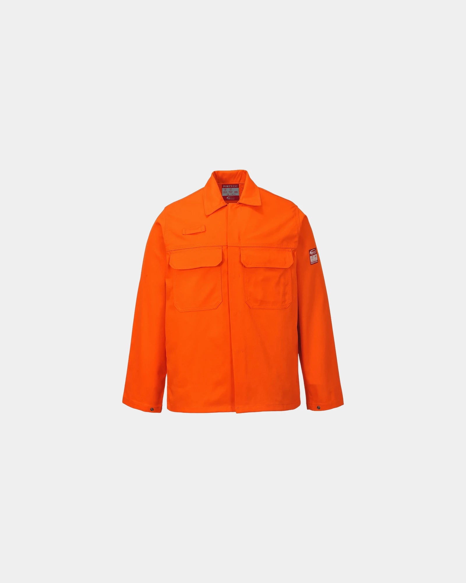 Vlambestendige werkjas om te personaliseren - Oranje